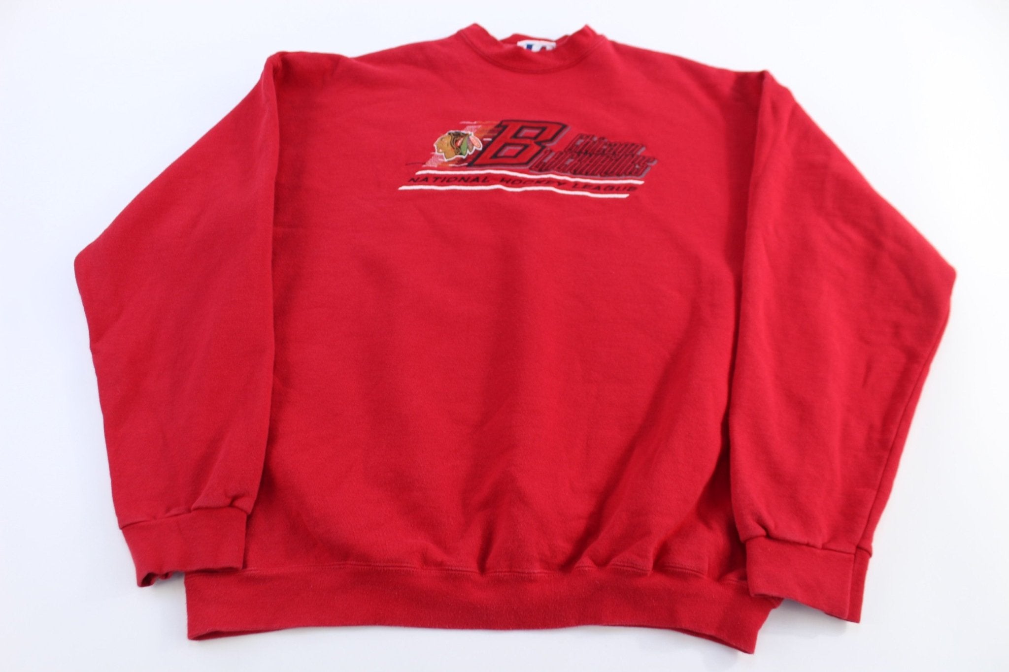 90's Chicago Blackhawks Hockey Sweatshirt - Sweatshirt - Thrifted Threads