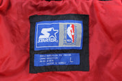 90's Chicago Bulls Basketball Embroidered Starter Zip Up Jacket - ThriftedThreads.com