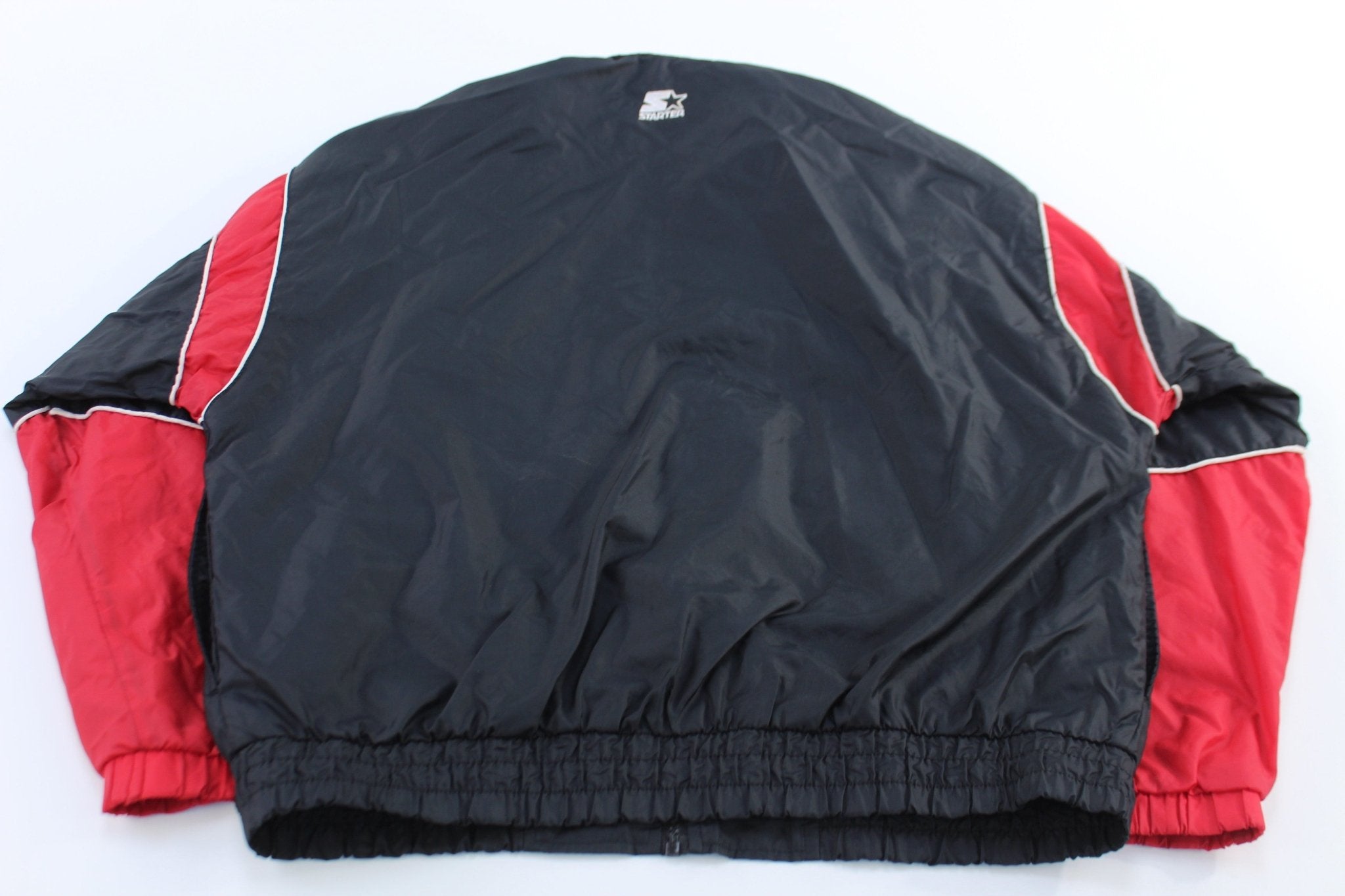 90's Chicago Bulls Basketball Embroidered Starter Zip Up Jacket - ThriftedThreads.com