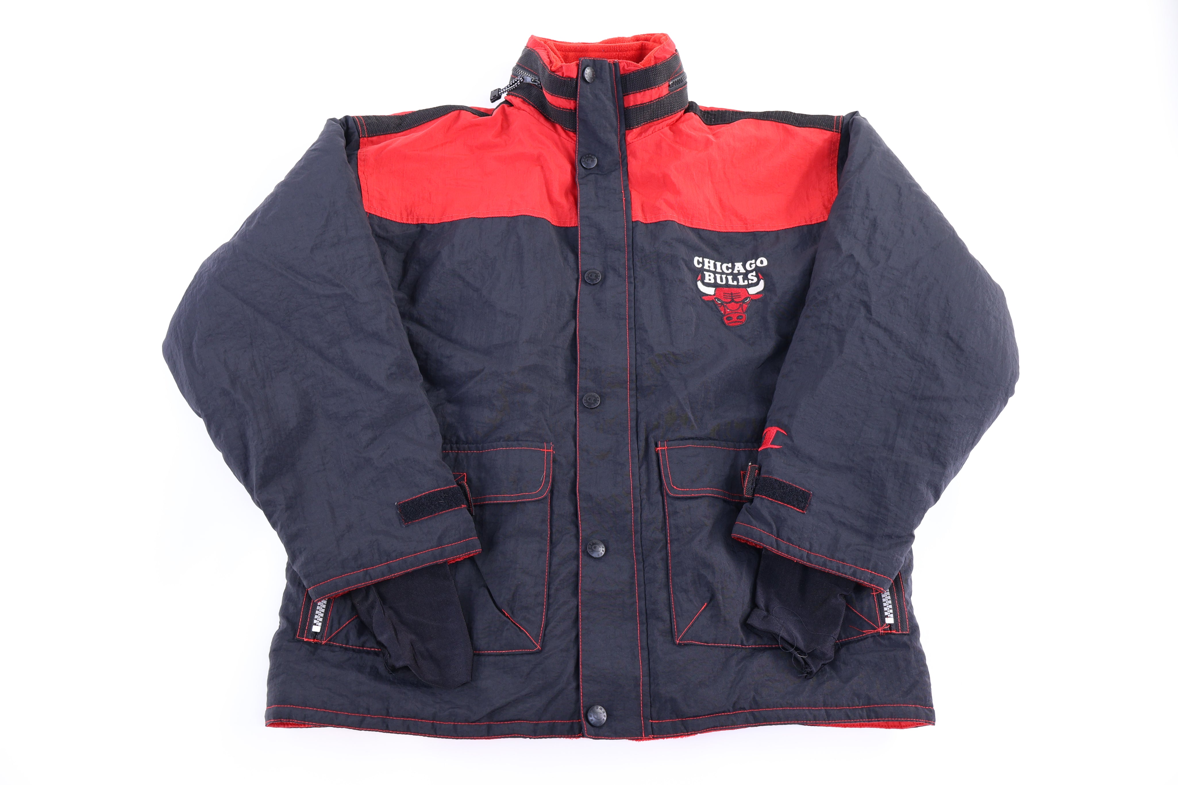 90's Chicago Bulls Basketball Full Zip Jacket - Jacket - Thrifted Threads