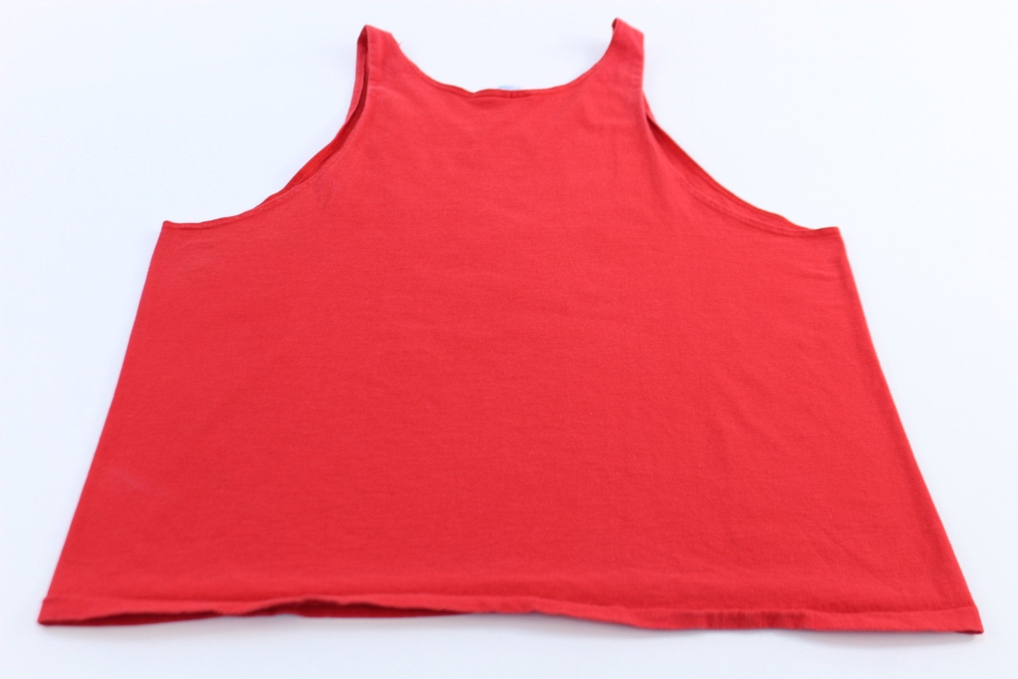 90's Chicago Bulls Basketball Graphic Tank Top - ThriftedThreads.com