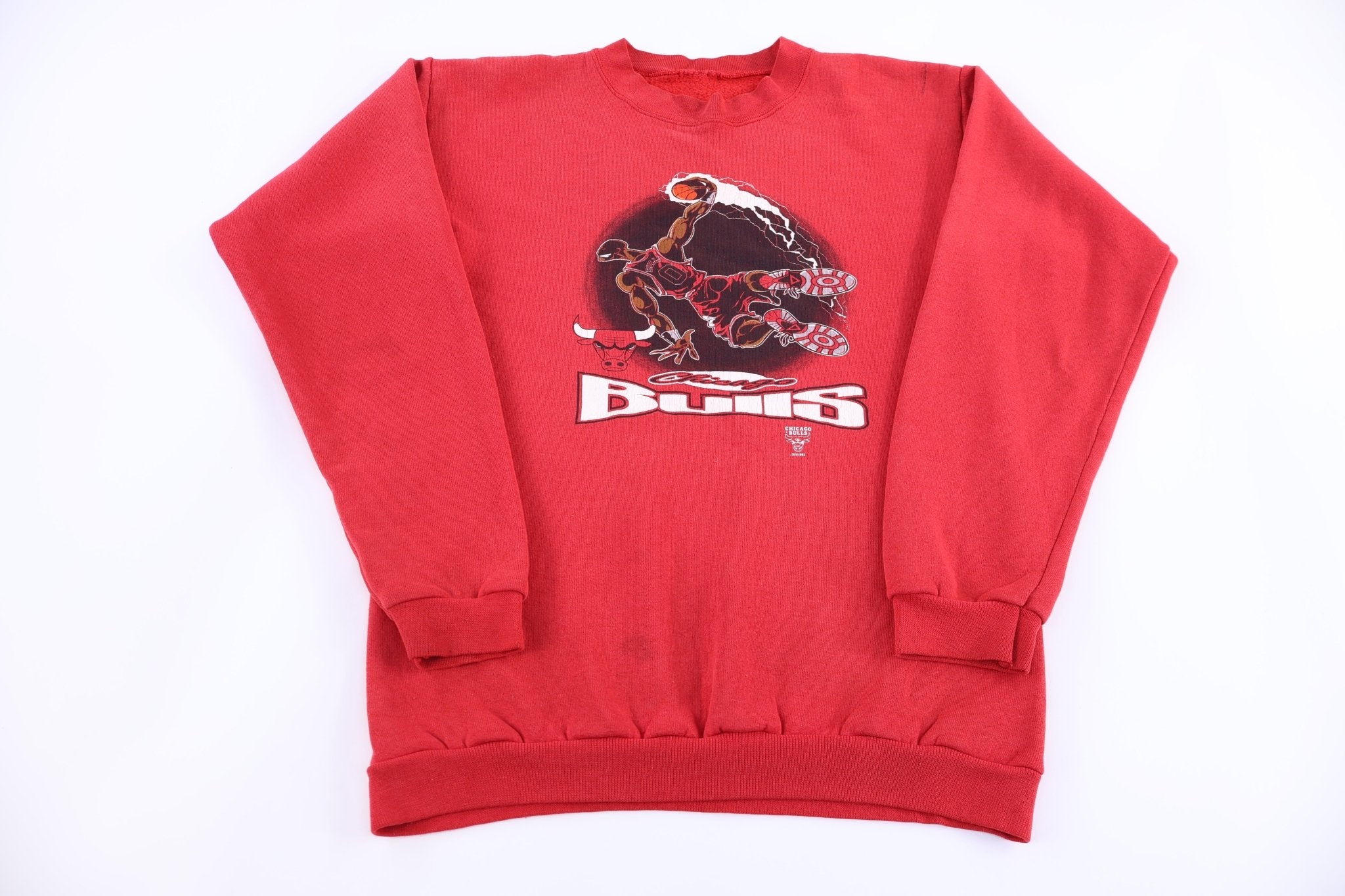 90's Chicago Bulls Basketball Sweatshirt - Sweatshirt - Thrifted Threads