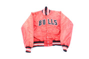 90's Chicago Bulls Embroidered Starter Jacket - ThriftedThreads.com