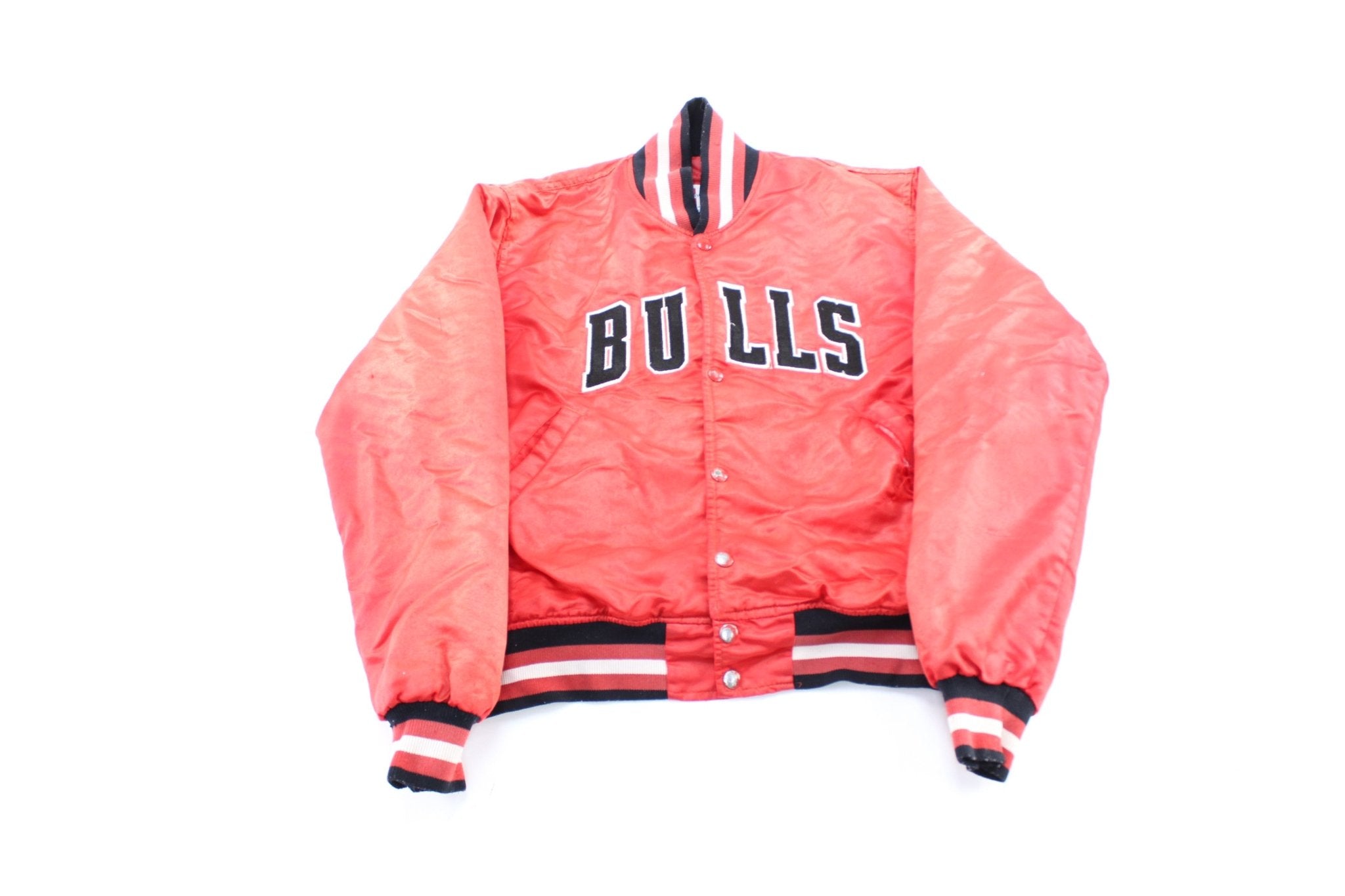 90's Chicago Bulls Embroidered Starter Jacket - ThriftedThreads.com