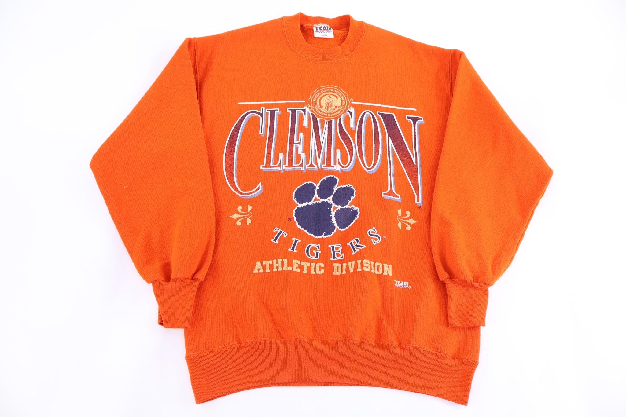 90's Clemson University Sweatshirt - Sweatshirt - Thrifted Threads