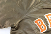 90's Cleveland Browns Embroidered Chalk Line Bomber Jacket - Jackets - Thrifted Threads