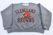 90's Cleveland Browns Football Russell Athletic Sweatshirt - ThriftedThreads.com