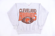 90's Cleveland Browns Football Sweatshirt - Sweatshirt - Thrifted Threads