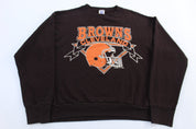 90's Cleveland Browns Football Sweatshirt - Sweatshirt - Thrifted Threads