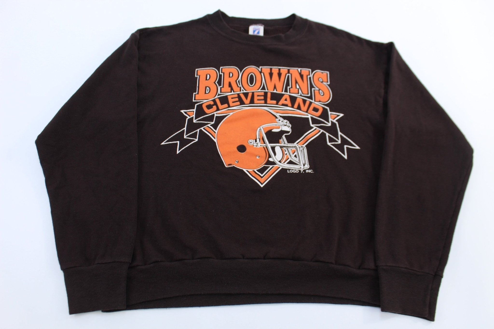 90's Cleveland Browns Football Sweatshirt - Sweatshirt - Thrifted Threads