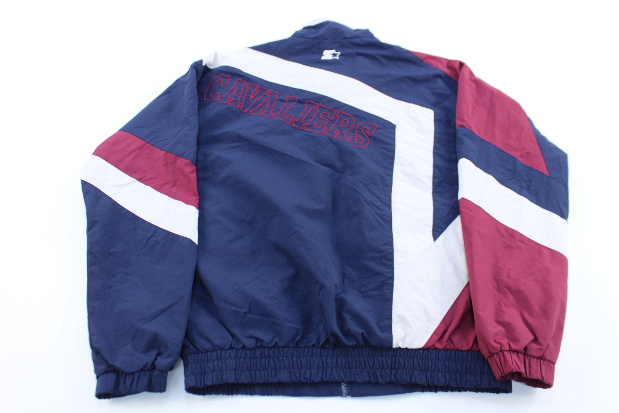 90’s Cleveland Cavaliers Embroidered Starter Zip Up Jacket - ThriftedThreads.com
