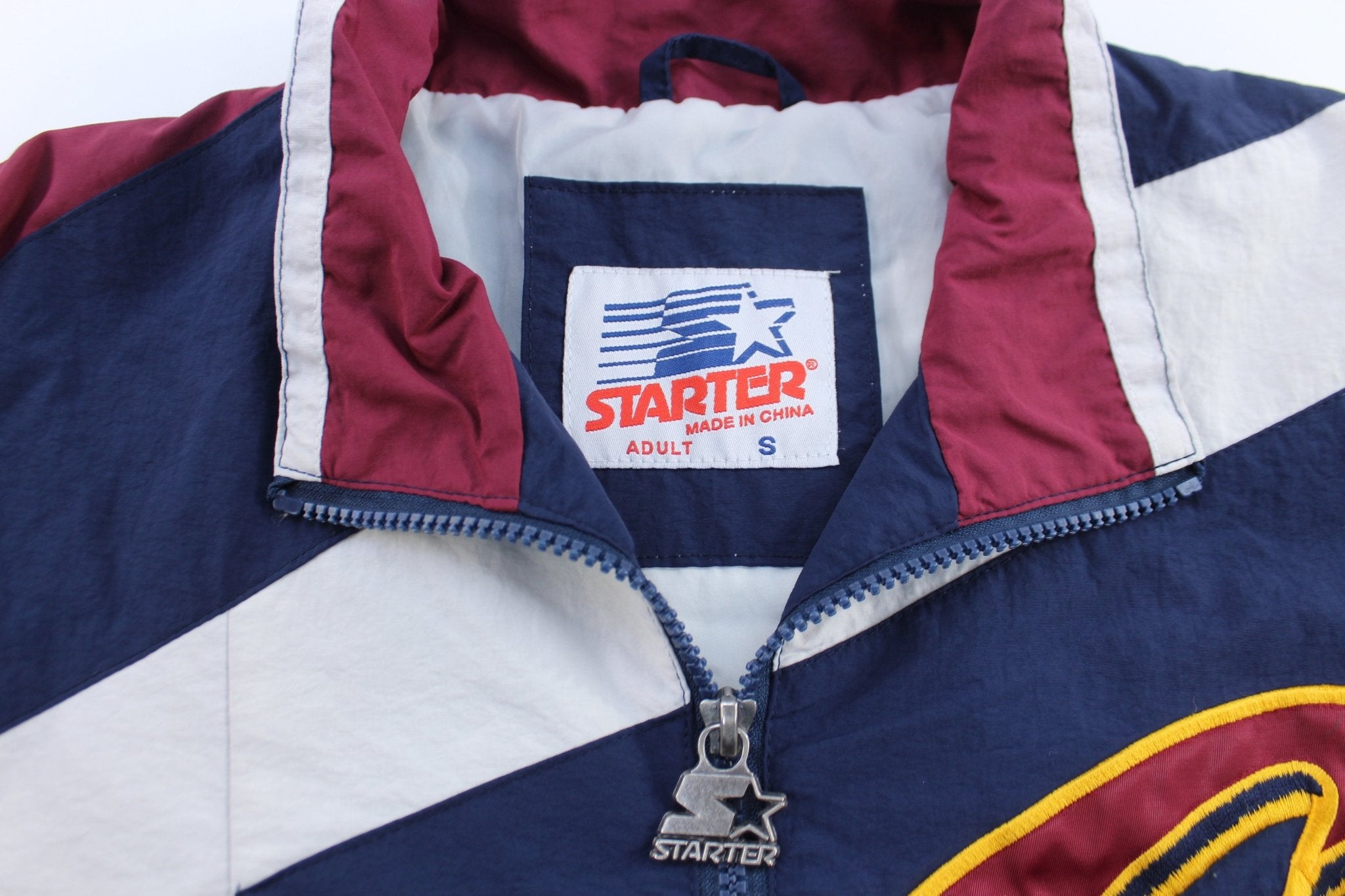 90’s Cleveland Cavaliers Embroidered Starter Zip Up Jacket - ThriftedThreads.com
