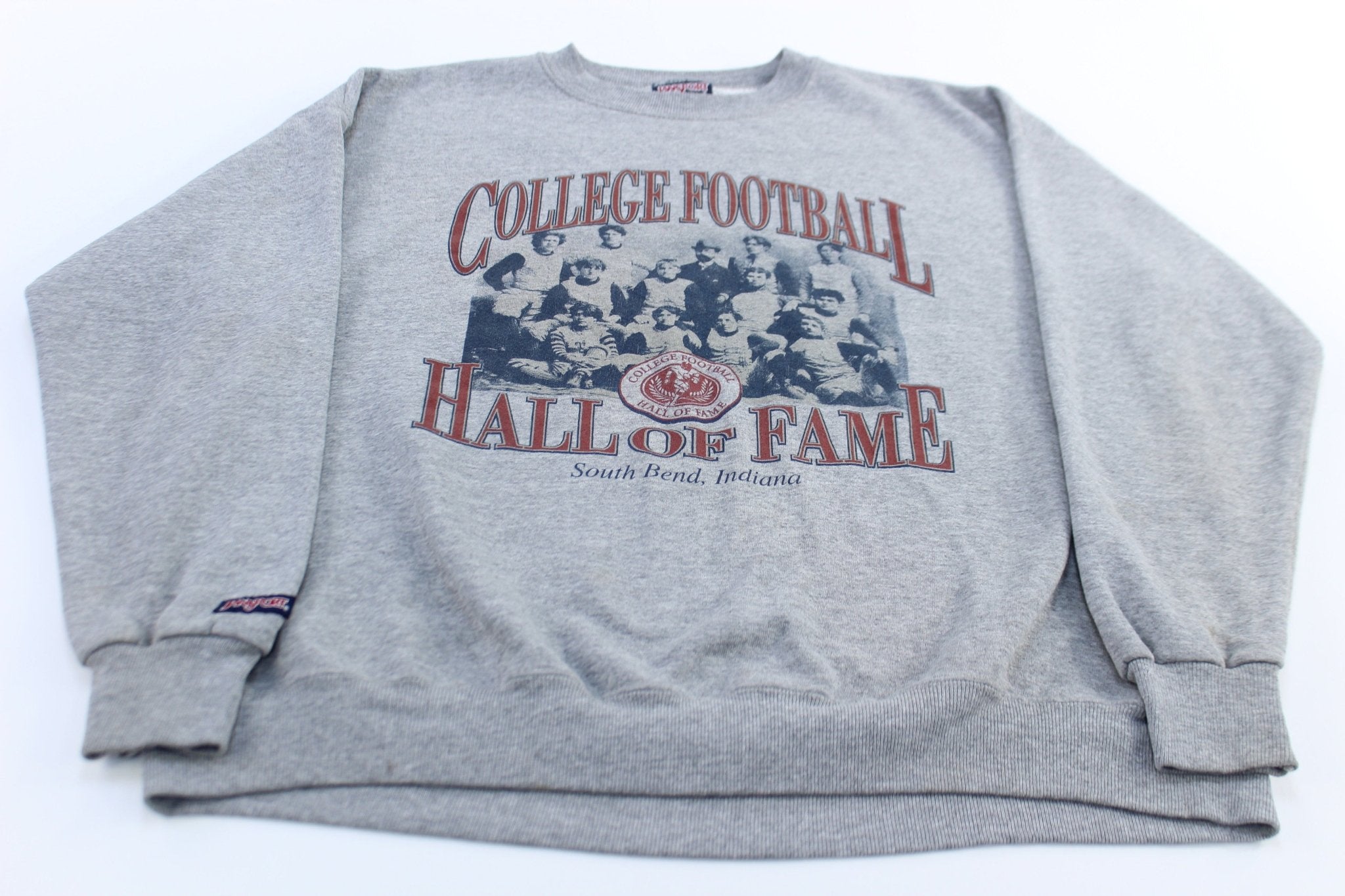 90's College Football Hall of Fame South Bend, Indiana Graphic Sweatshirt - ThriftedThreads.com