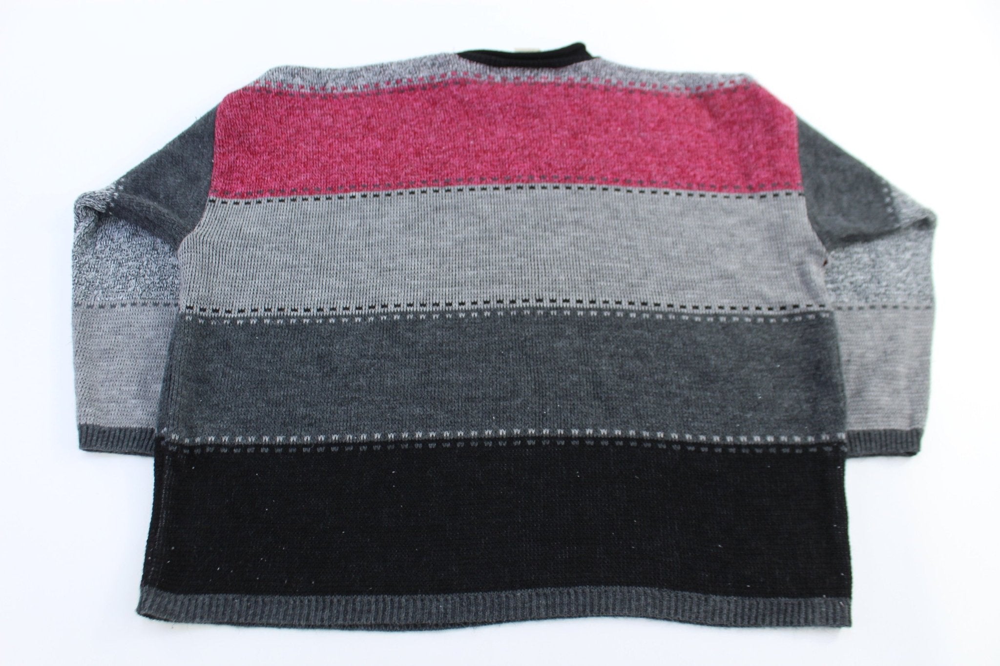 90's CosCob Multipattern Knit Sweater - Sweater - Thrifted Threads