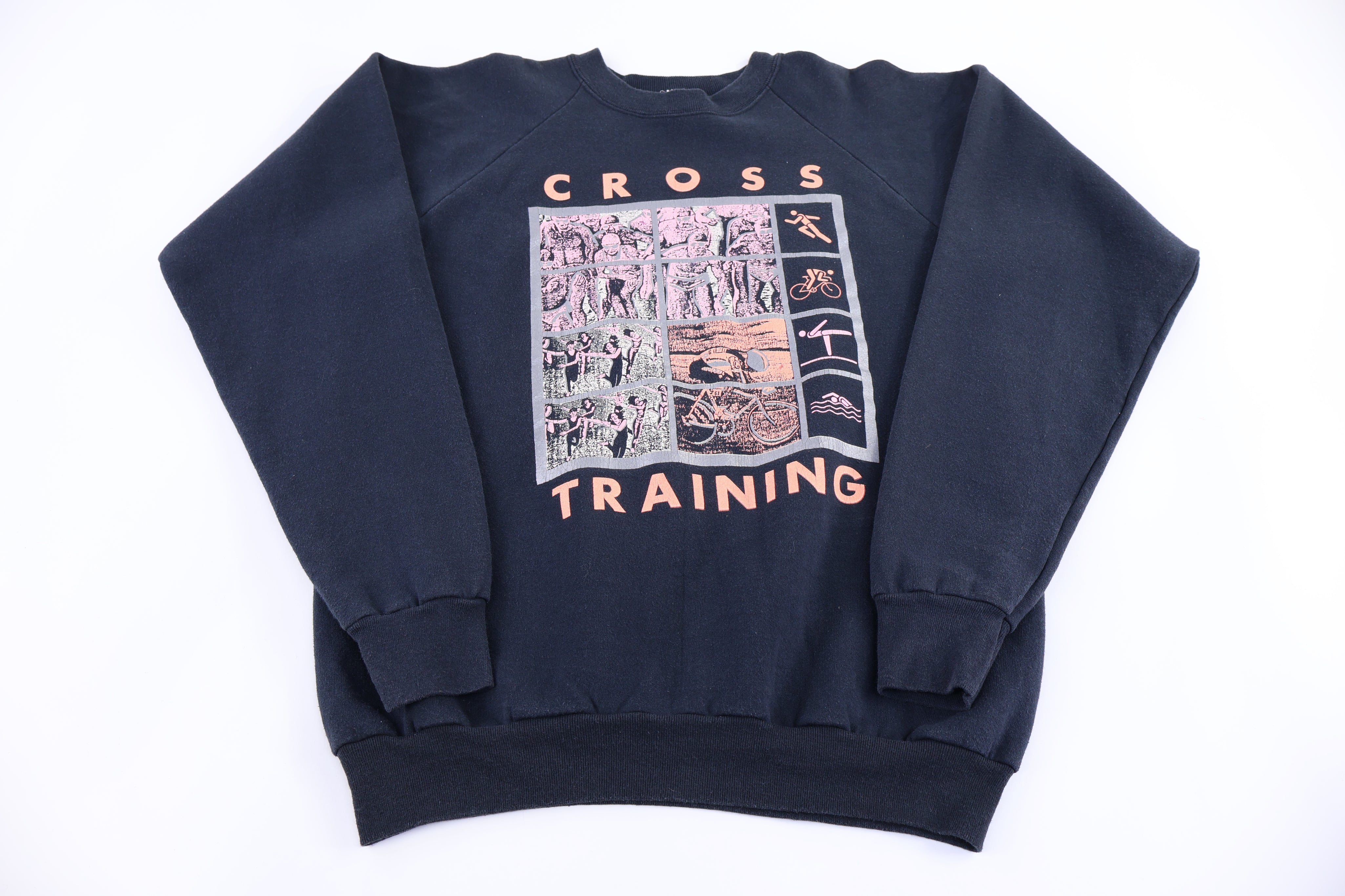 90's Cross Training Graphic Sweatshirt - Sweatshirt - Thrifted Threads