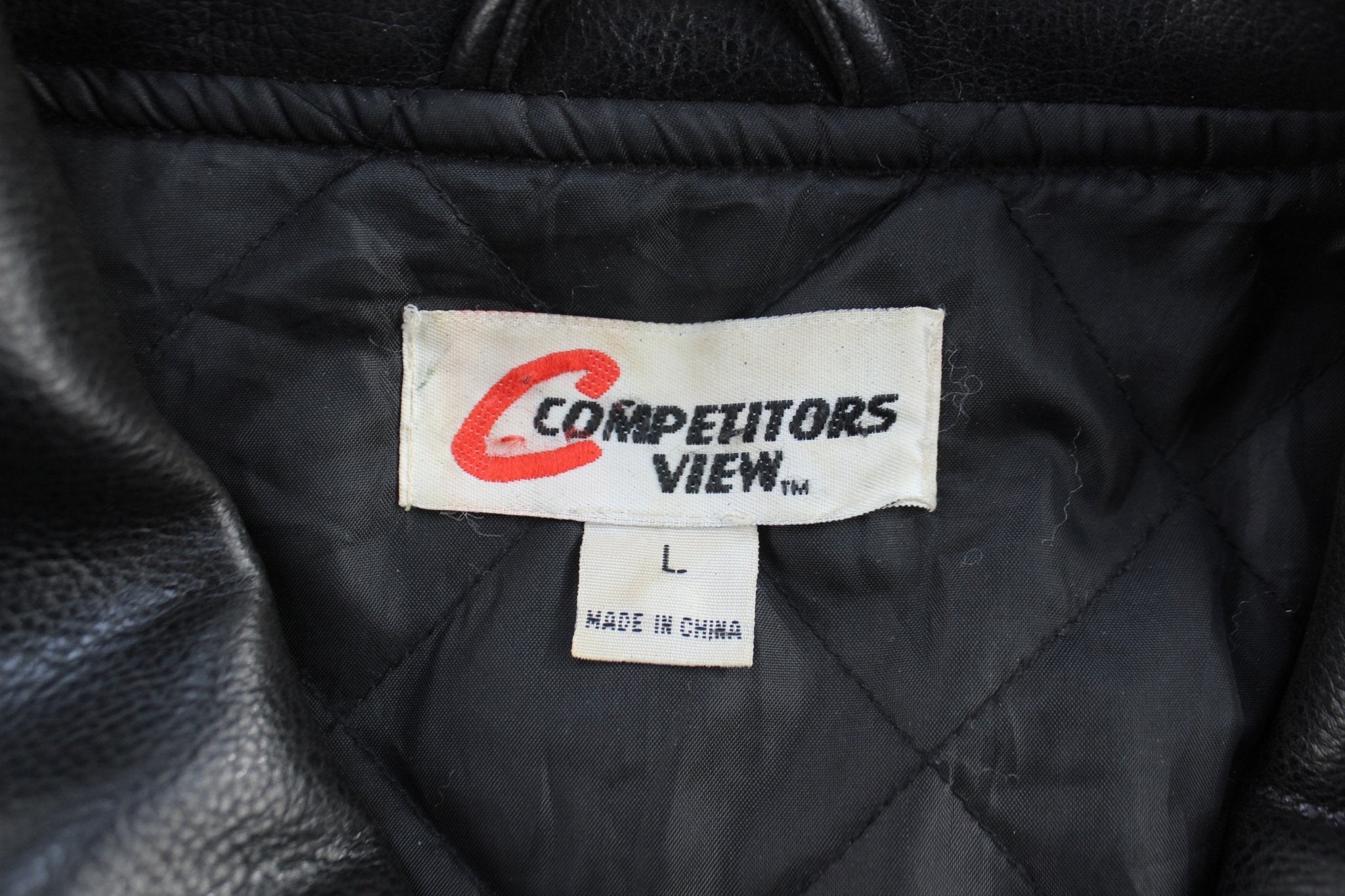 90's Dale Earnhardt Jr Bud Racing Black Leather Jacket - Jackets - Thrifted Threads