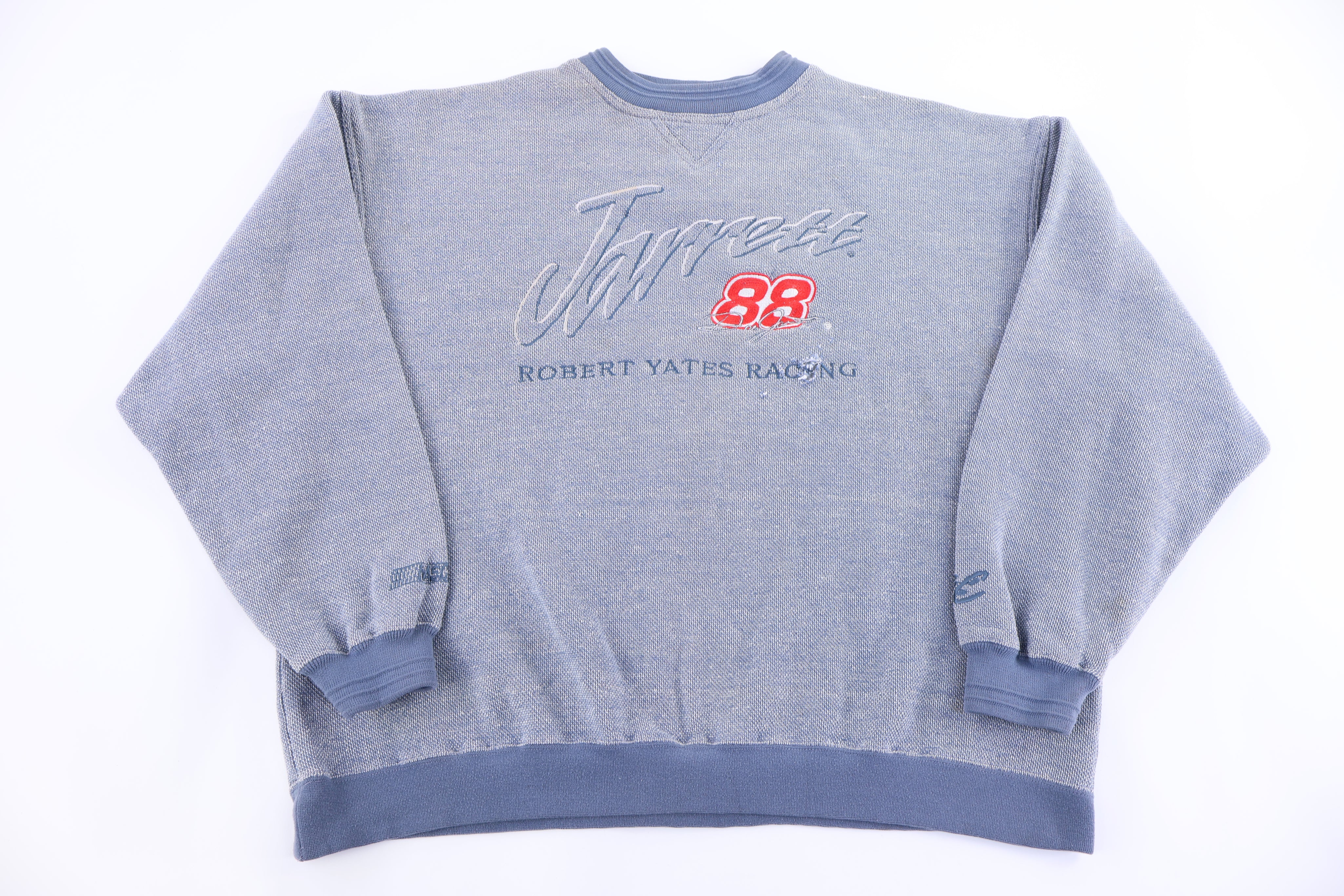 90's Dale Jarrett Racing Embroidered Sweatshirt - Sweatshirt - Thrifted Threads