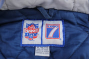 90's Dallas Cowboys Embroidered Log 7 Zip Up Jacket - Jackets - Thrifted Threads