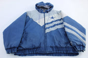 90's Dallas Cowboys Embroidered Log 7 Zip Up Jacket - Jackets - Thrifted Threads