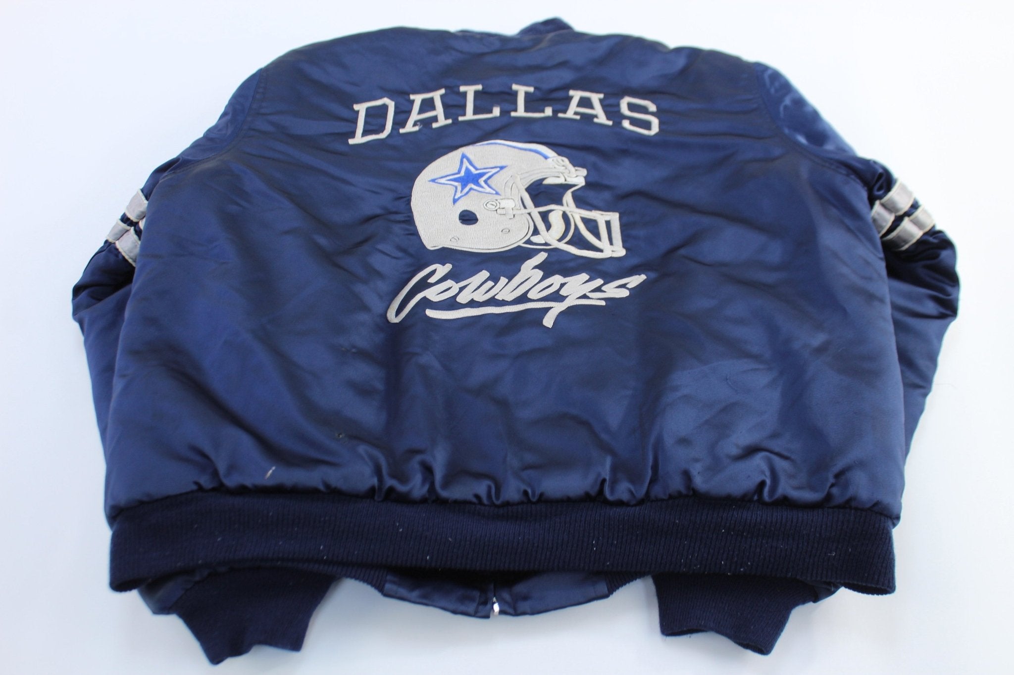 90's Dallas Cowboys Embroidered Zip Up Jacket - ThriftedThreads.com