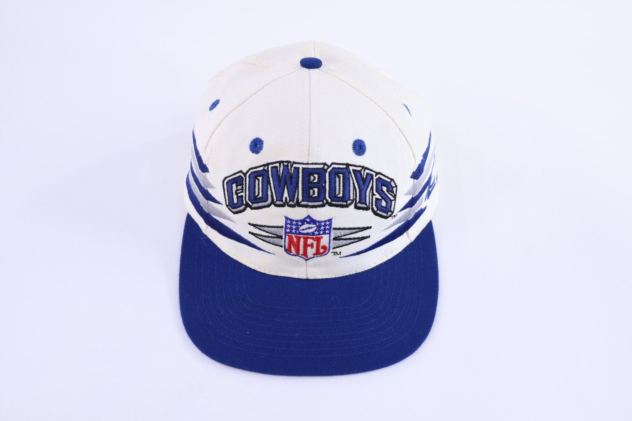 90's Dallas Cowboys Football Diamond Cut Snapback Hat - Hats - Thrifted Threads