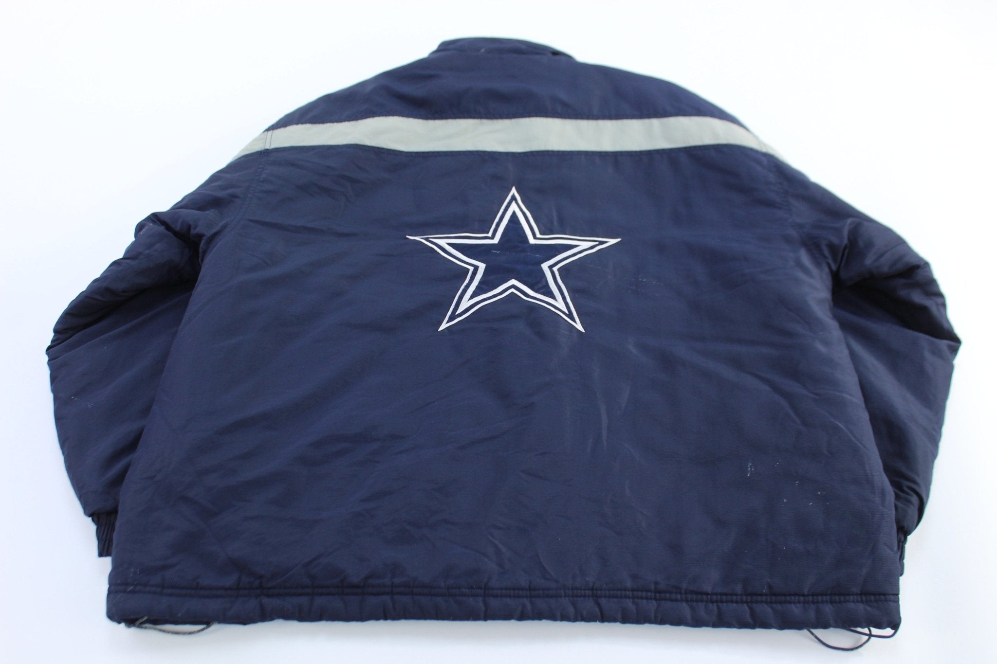 90's Dallas Cowboys Football Embroidered LogoAthletic Zip Up Jacket - ThriftedThreads.com