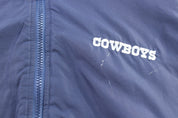 90's Dallas Cowboys Football Embroidered LogoAthletic Zip Up Jacket - ThriftedThreads.com