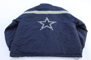 90's Dallas Cowboys Football Embroidered LogoAthletic Zip Up Jacket - Jackets - Thrifted Threads