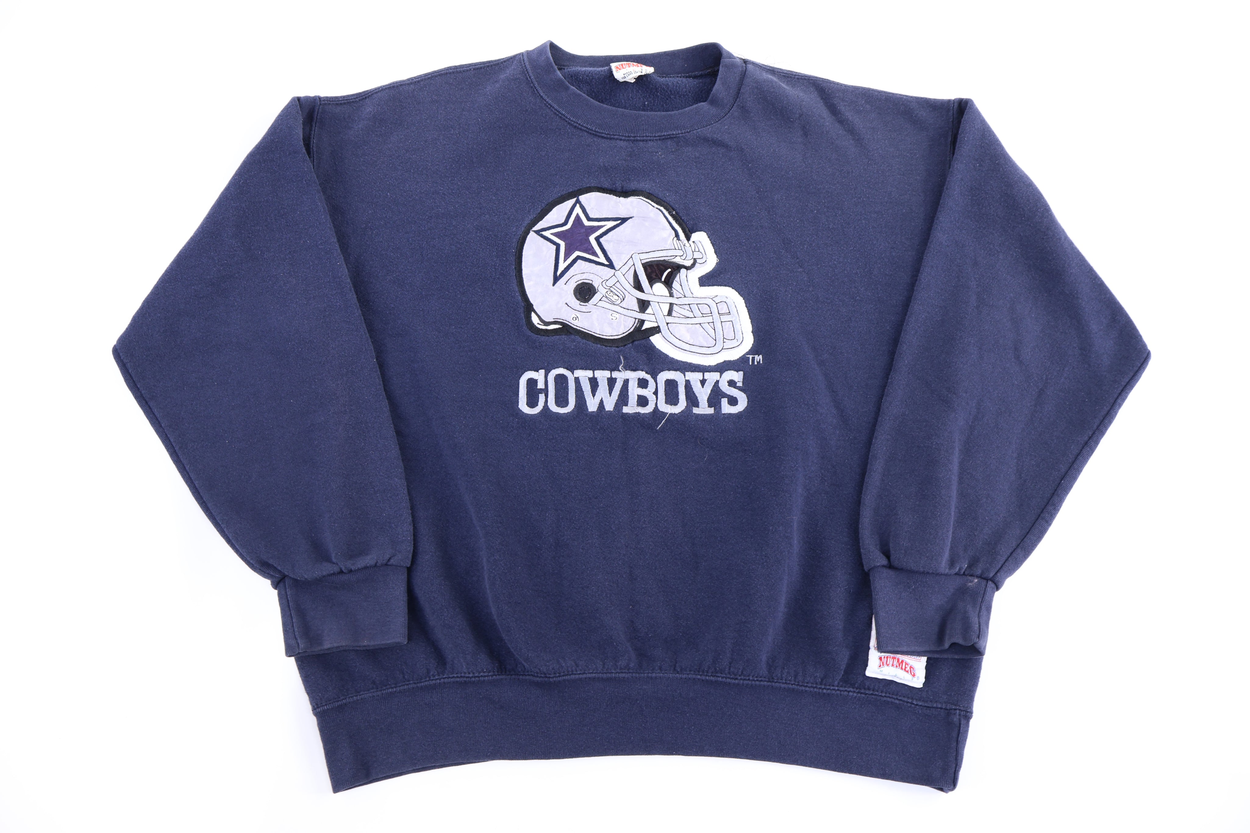 90's Dallas Cowboys Football Embroidered Sweatshirt - Sweatshirt - Thrifted Threads