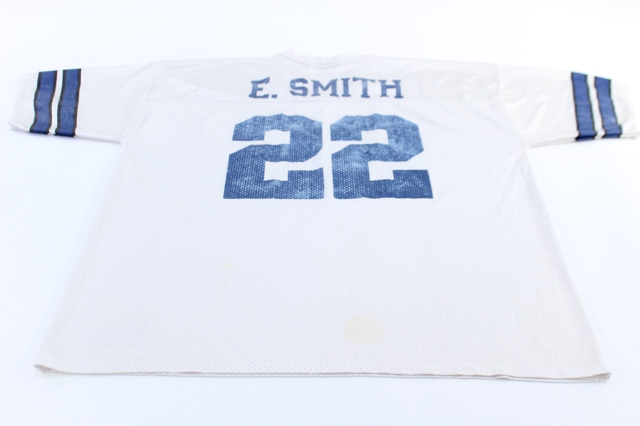 90's Dallas Cowboys Football Emmitt Smith Logo Athletic Jersey - ThriftedThreads.com