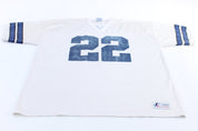 90's Dallas Cowboys Football Emmitt Smith Logo Athletic Jersey - ThriftedThreads.com
