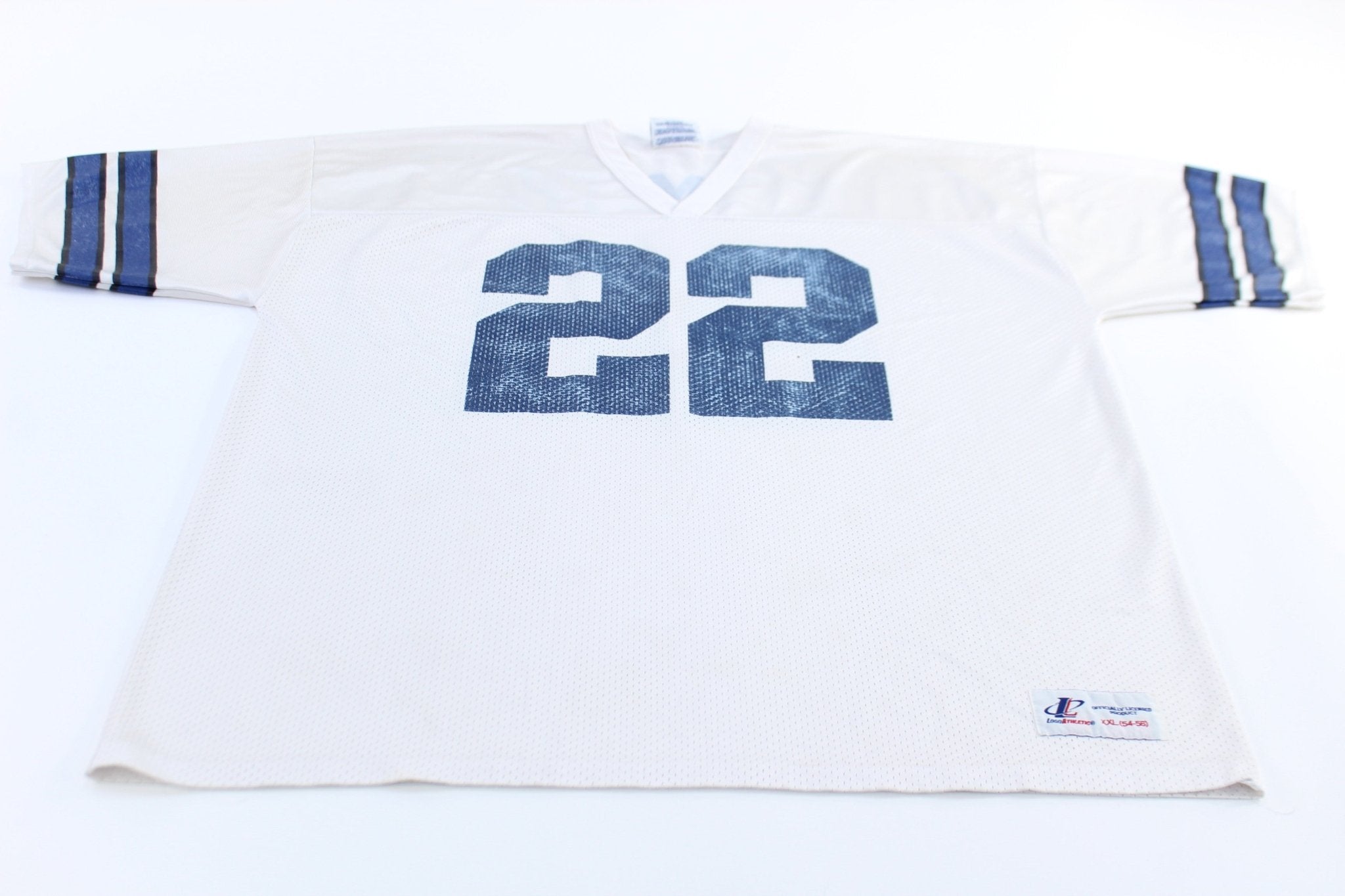 90's Dallas Cowboys Football Emmitt Smith Logo Athletic Jersey - ThriftedThreads.com