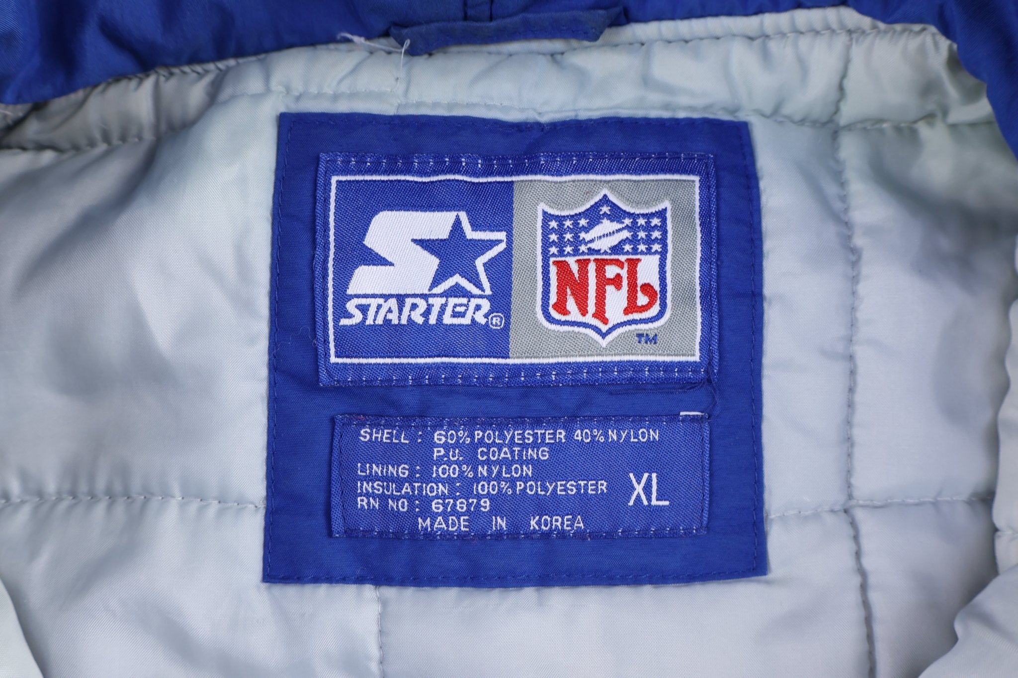 90's Dallas Cowboys Football Full Zip Puffer Jacket - Jacket - Thrifted Threads