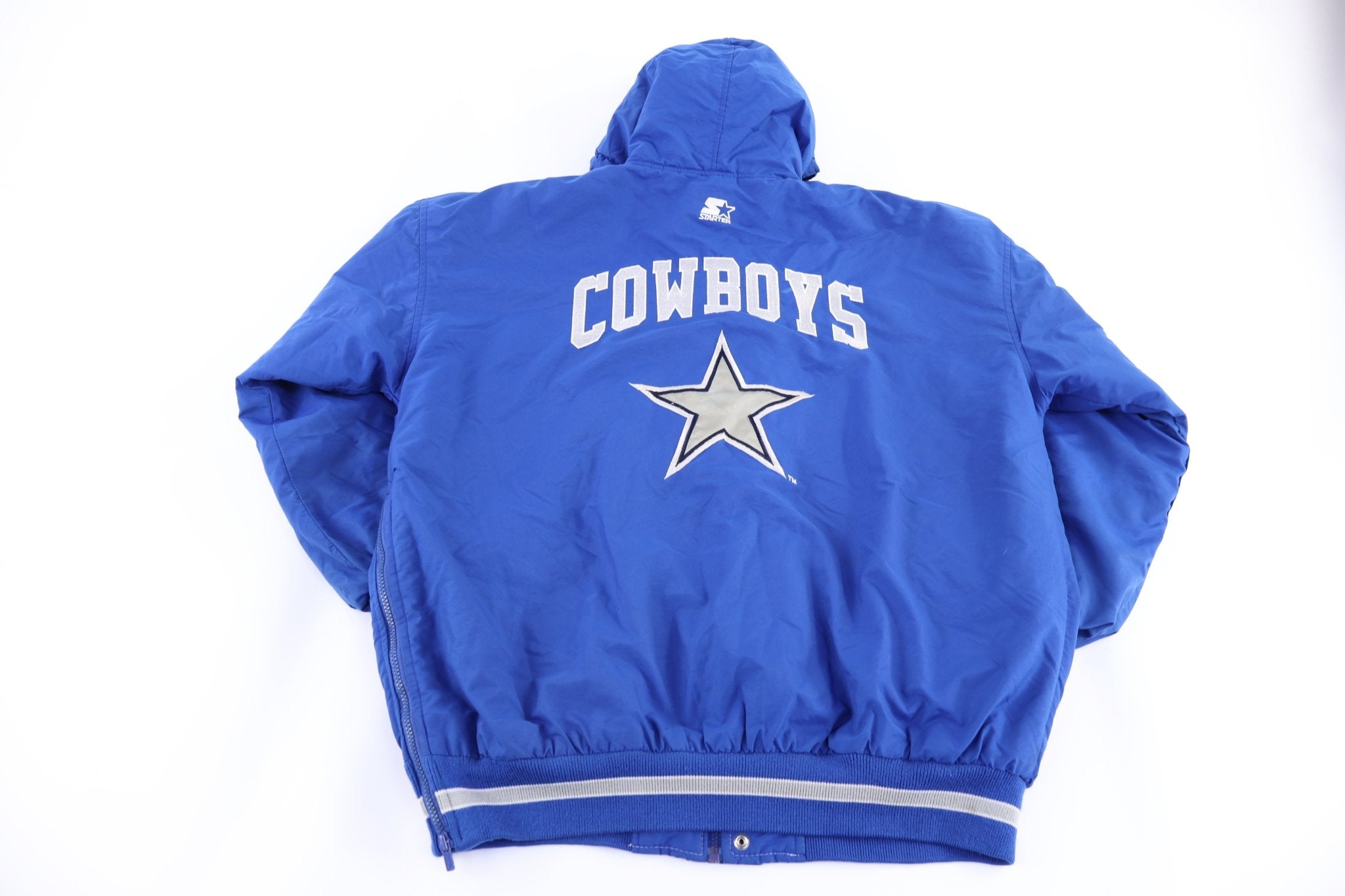90's Dallas Cowboys Football Full Zip Puffer Jacket - Jacket - Thrifted Threads