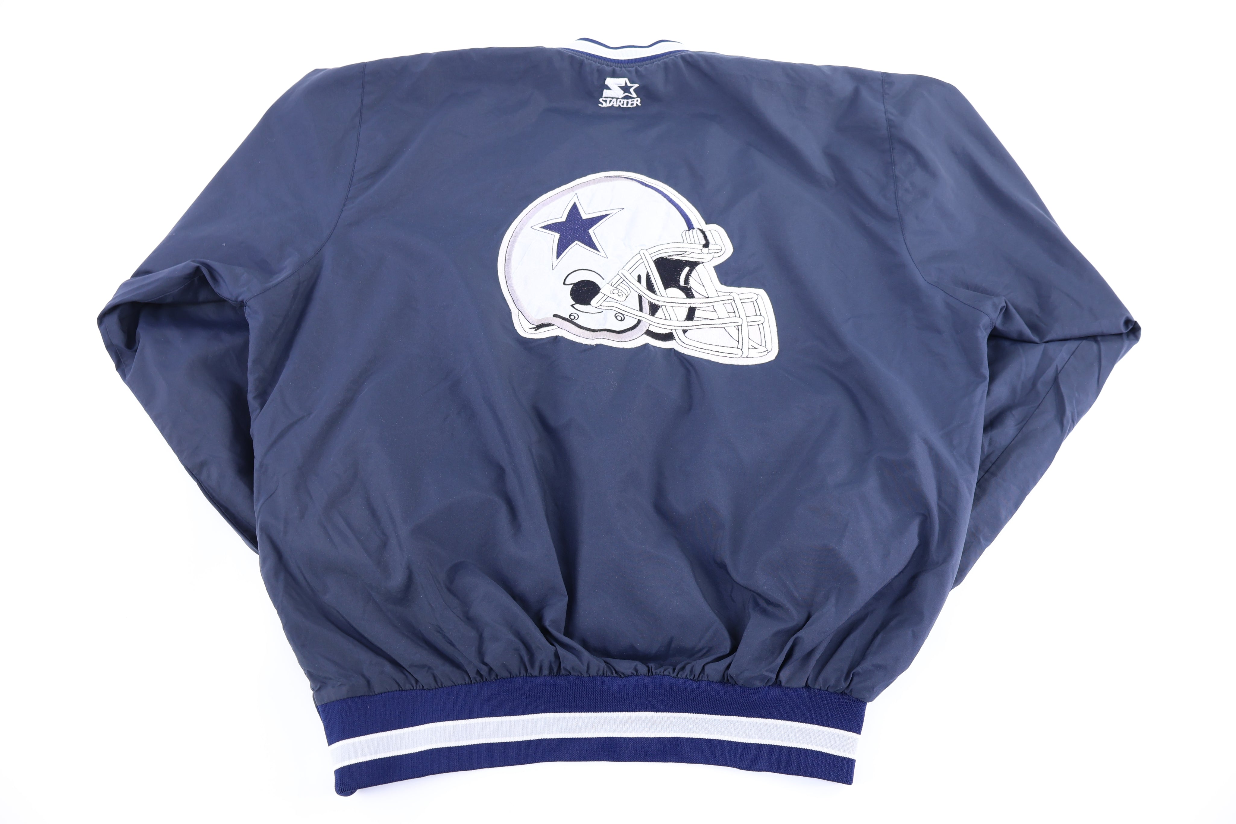 90's Dallas Cowboys Football Pullover Windbreaker - Jacket - Thrifted Threads