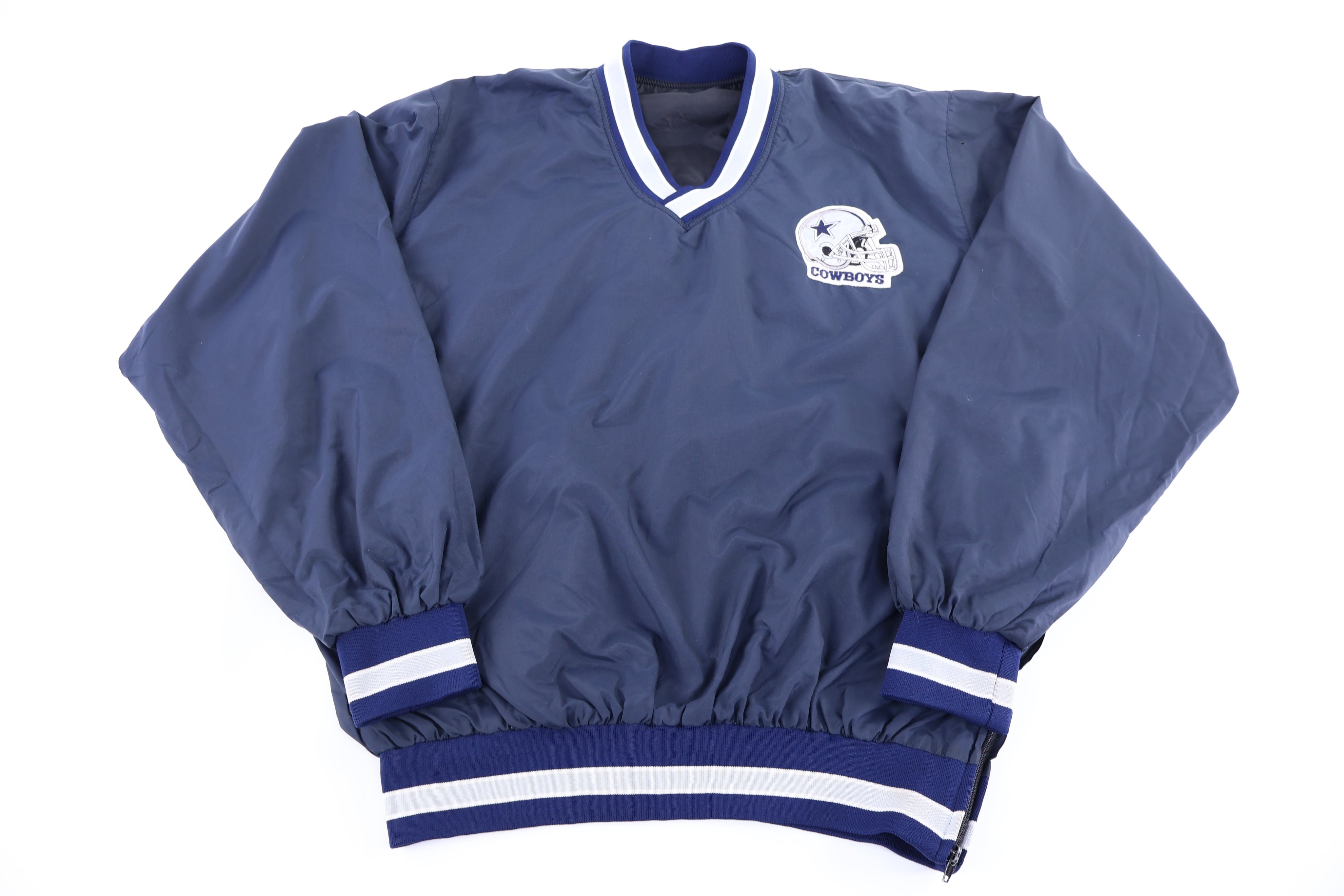 90's Dallas Cowboys Football Pullover Windbreaker - Jacket - Thrifted Threads