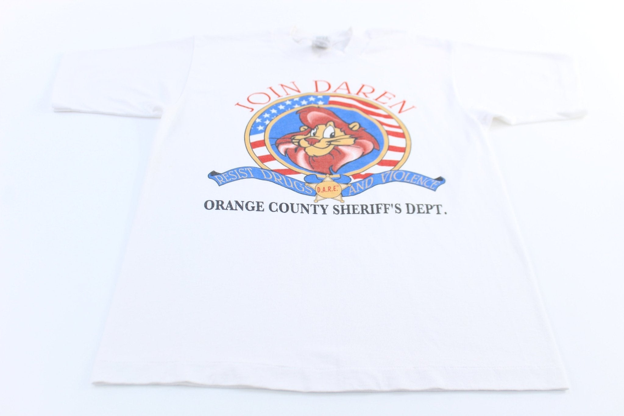 90's D.A.R.E. Orange County T-Shirt - ThriftedThreads.com