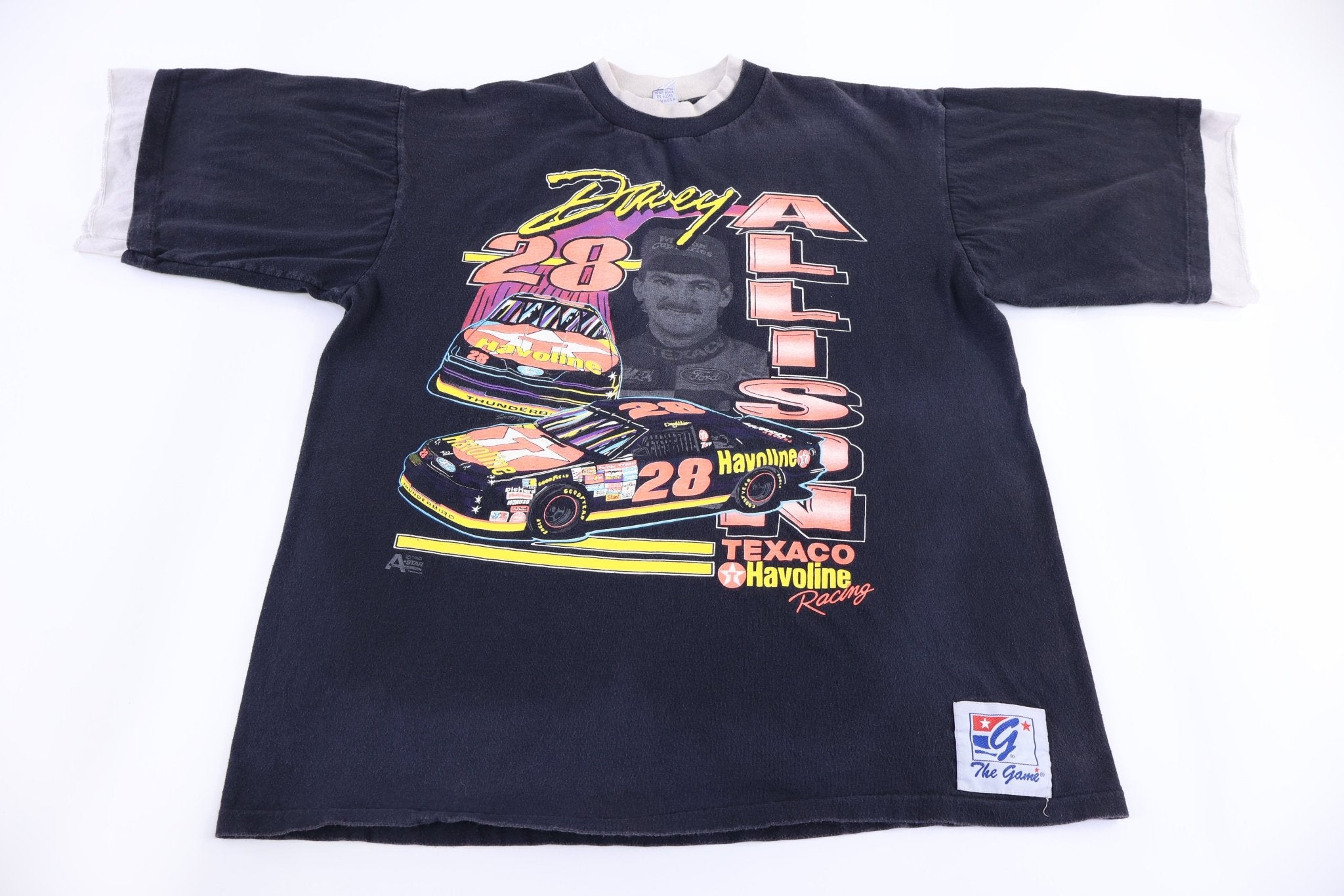 90's Davey Allison Racing Graphic T-shirt - Shirts & Tops - Thrifted Threads