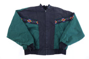 90's David James Black & Green Full Zip Jacket - Jacket - Thrifted Threads