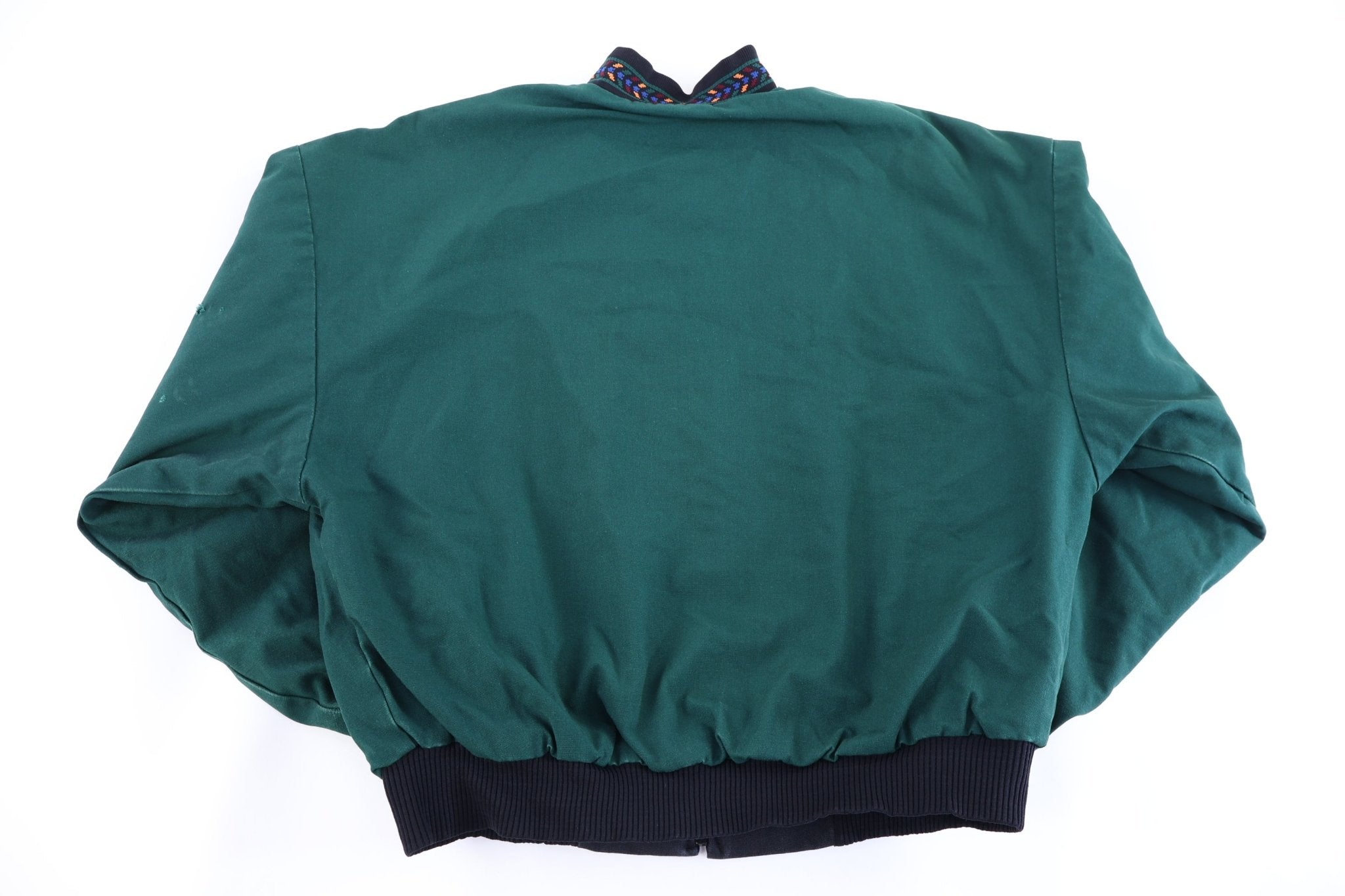 90's David James Black & Green Full Zip Jacket - Jacket - Thrifted Threads