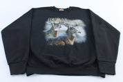 90's Deer Graphic Sweatshirt - ThriftedThreads.com
