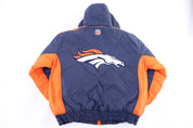 90's Denver Broncos Football Full Zip Jacket - Jacket - Thrifted Threads