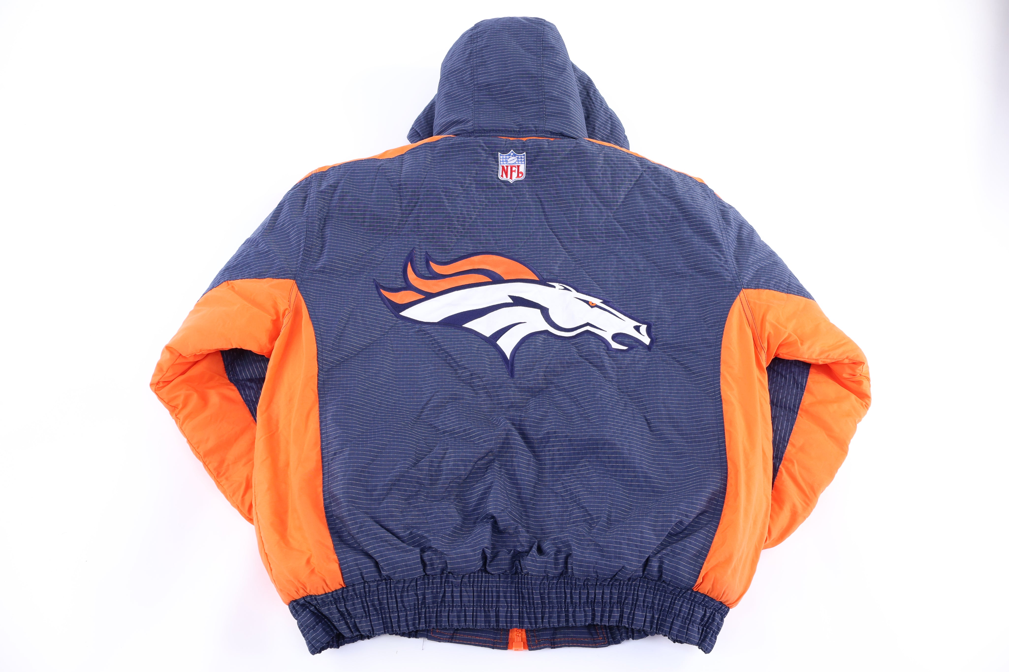 90's Denver Broncos Football Full Zip Jacket - Jacket - Thrifted Threads