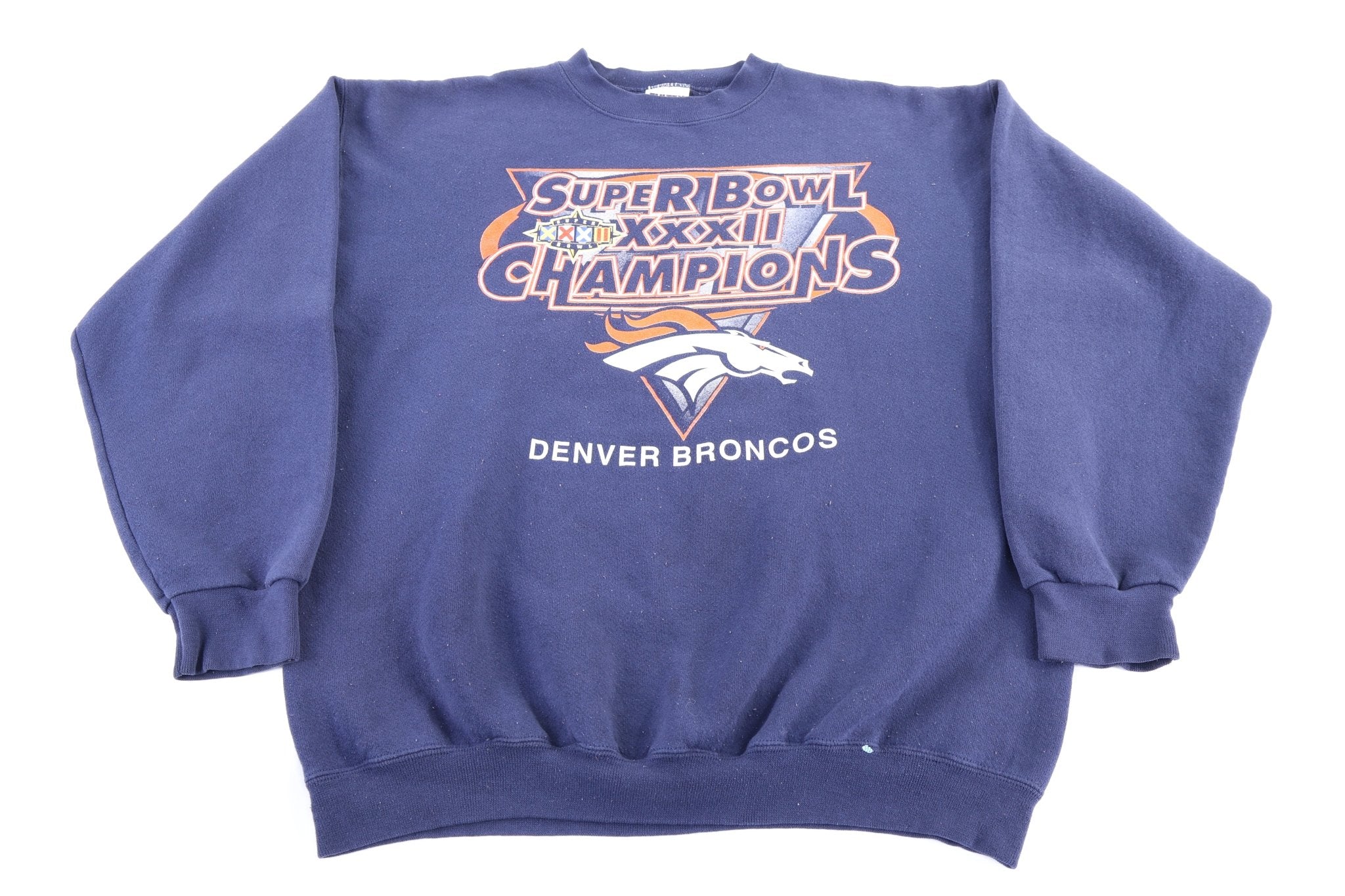 90's Denver Broncos Football Sweatshirt - Sweatshirt - Thrifted Threads
