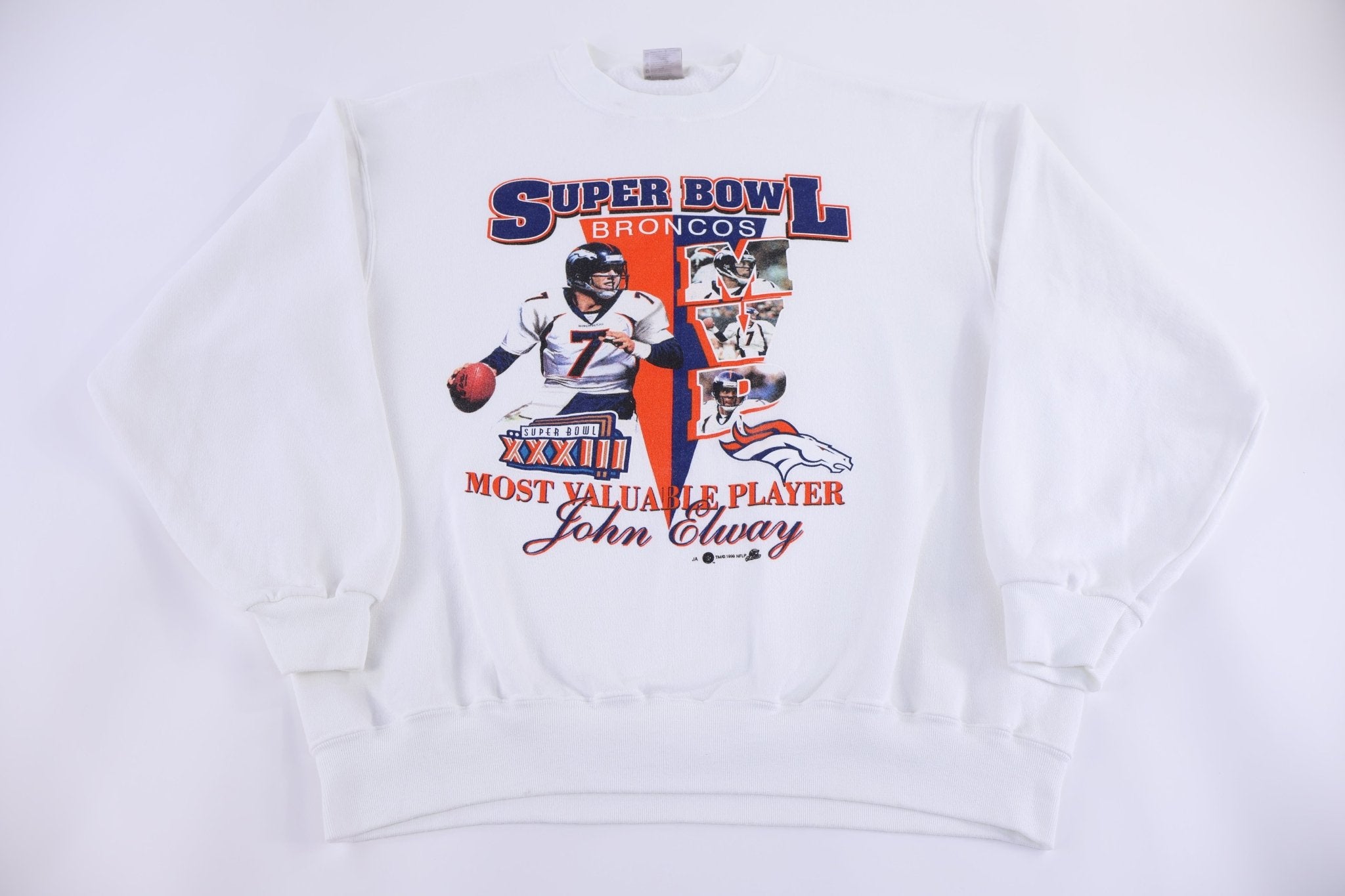 90's Denver Broncos Super Bowl Sweatshirt - Sweatshirt - Thrifted Threads