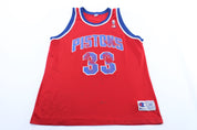90's Detroit Pistons Grant Hill Champion Basketball Jersey - ThriftedThreads.com