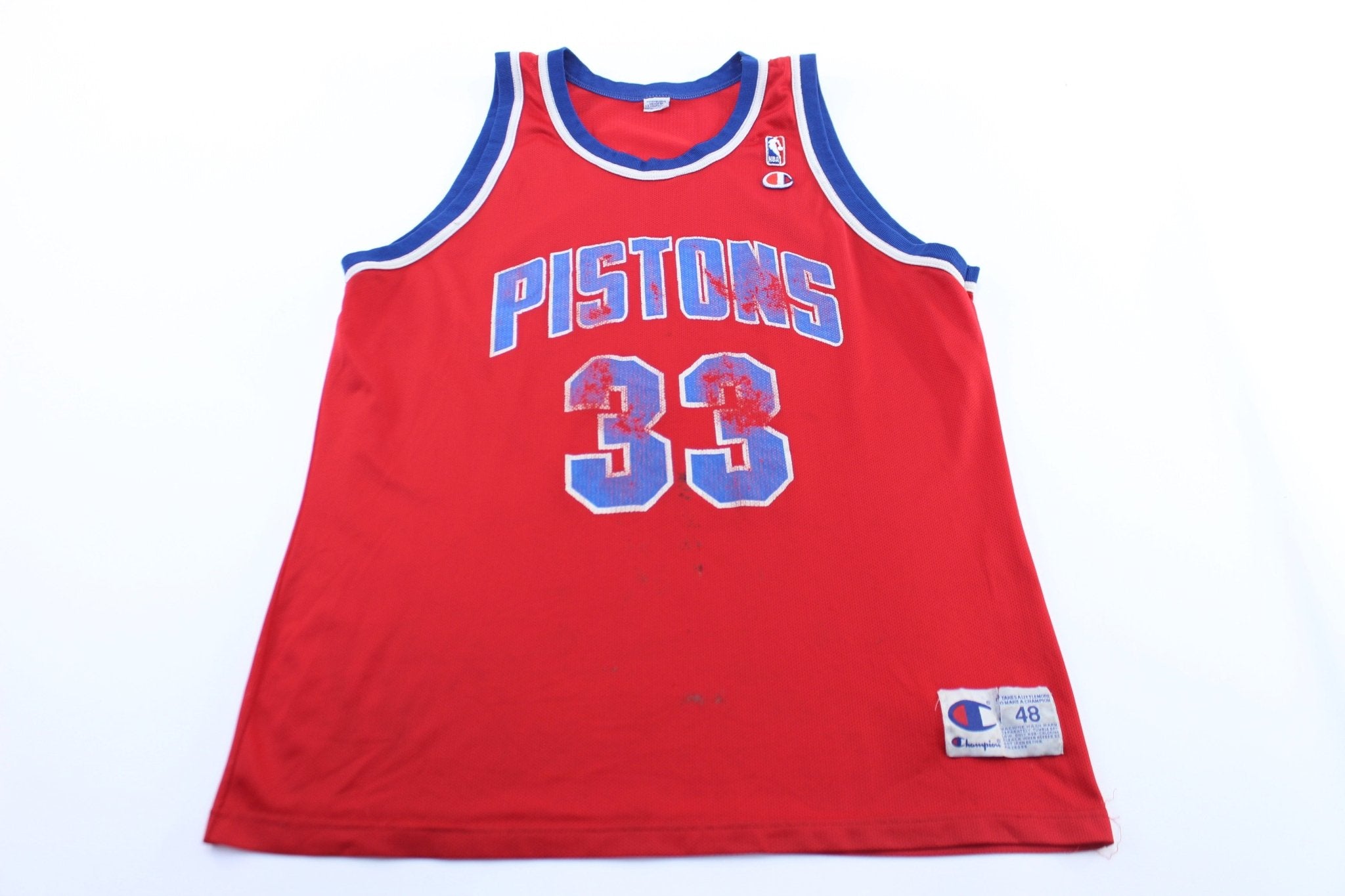 90's Detroit Pistons Grant Hill Champion Basketball Jersey - ThriftedThreads.com