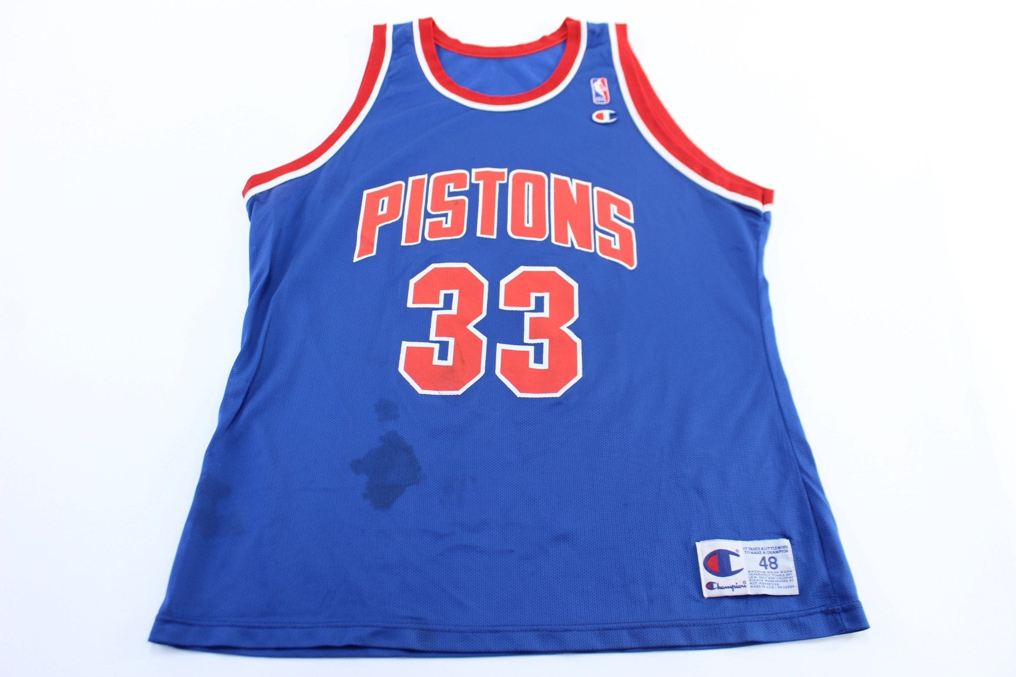 90's Detroit Pistons Grant Hill Champion Basketball Jersey - ThriftedThreads.com