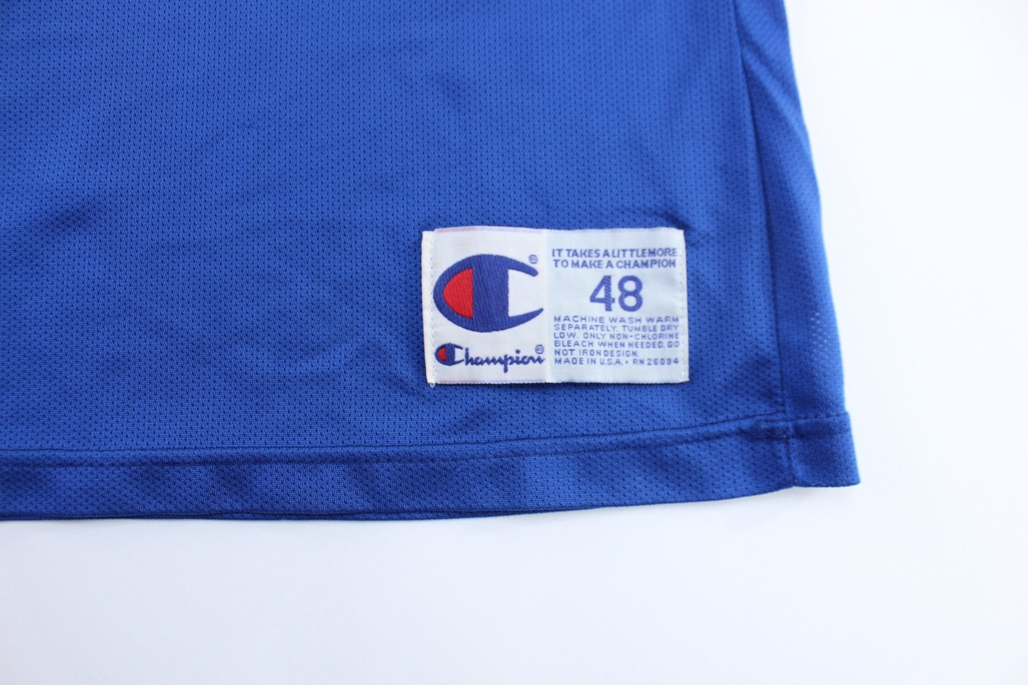 90's Detroit Pistons Grant Hill Champion Basketball Jersey - ThriftedThreads.com