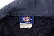 90's Dickies Logo Patch Black & Grey Full Zip Jacket - Jacket - Thrifted Threads
